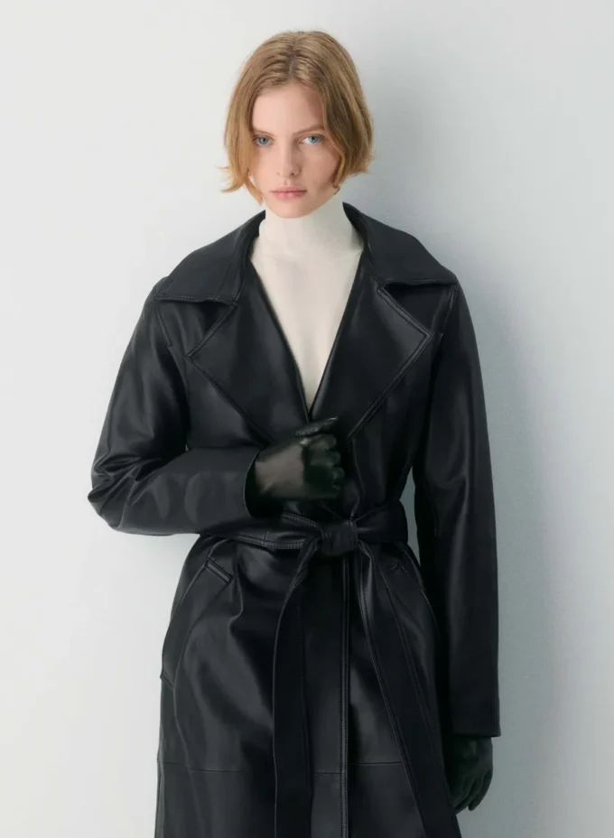 Silva Leder-Trenchcoat Silva Leder-Trenchcoat
