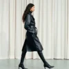 Silva Leder-Trenchcoat Silva Leder-Trenchcoat