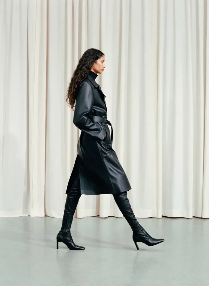 Silva Leder-Trenchcoat Silva Leder-Trenchcoat