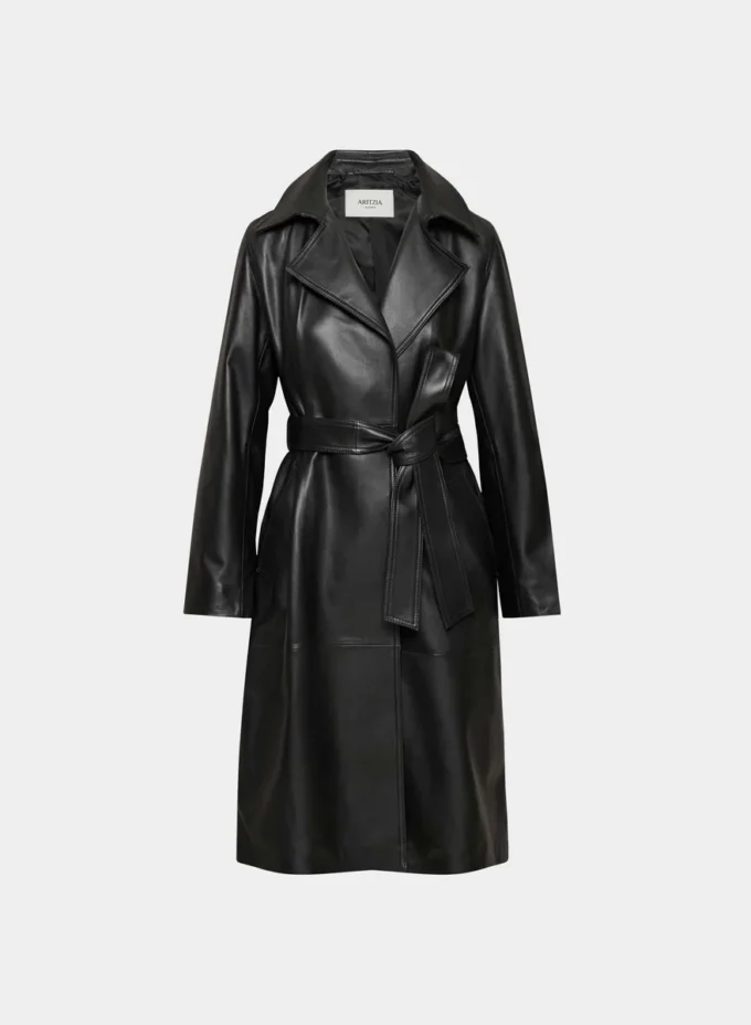 Silva Leder-Trenchcoat Silva Leder-Trenchcoat