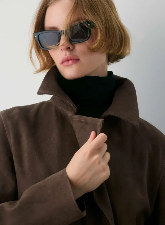 Silva Wildleder-Trenchcoat Silva Wildleder-Trenchcoat