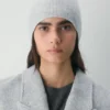 Slouchy-Mütze aus Kaschmir-Rippstrick Slouchy-Mütze aus Kaschmir-Rippstrick