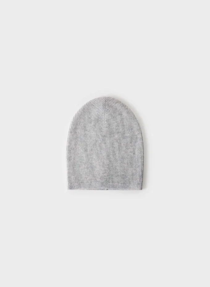 Slouchy-Mütze aus Kaschmir-Rippstrick Slouchy-Mütze aus Kaschmir-Rippstrick