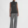 Successor Merinowolle Ärmelloser Rollkragenpullover