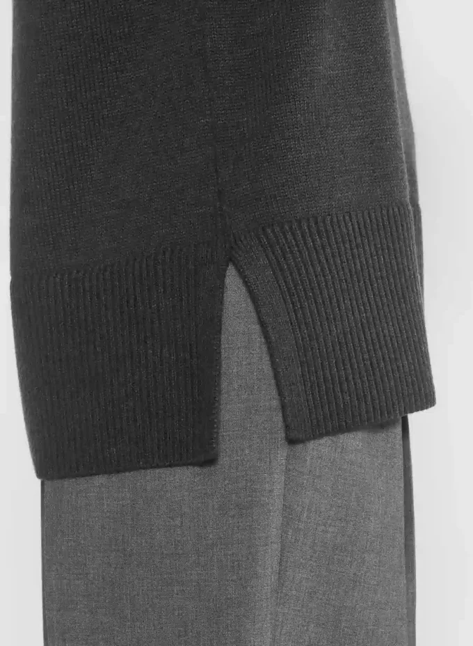 Successor Merinowolle Ärmelloser Rollkragenpullover