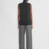 Successor Merinowolle Ärmelloser Rollkragenpullover
