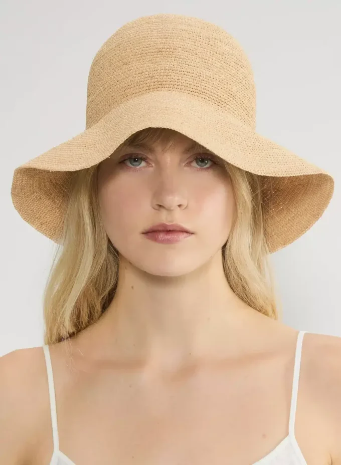 Sunbeam Raffia-Hut mit kurzer Krempe Sunbeam Raffia-Hut mit kurzer Krempe