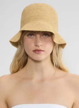 Sunbeam Raffia Mini-Brim-Hut